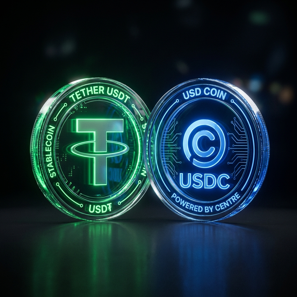 USDT and USDC